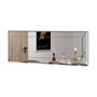 Hanah Home Espejo Vestidor Blanco 40x120 cm de MDF, Espejo de Tocador para Dormitorio o Salón con Fijación a Pared